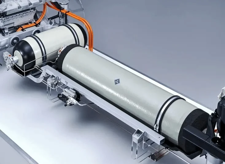 Vehicle hydrogen storage tank