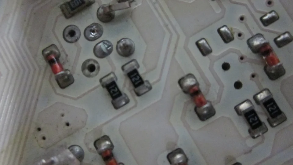 White printed circuit board reference image